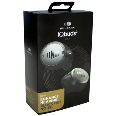 Iqbuds 2 MAX Hearing Amplifier with Personalization via Iqbuds  App, 7 Preset Pr