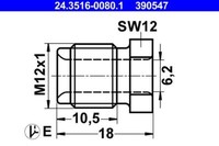 ATE ÜBerwurfschraube 24.3516-0080.1