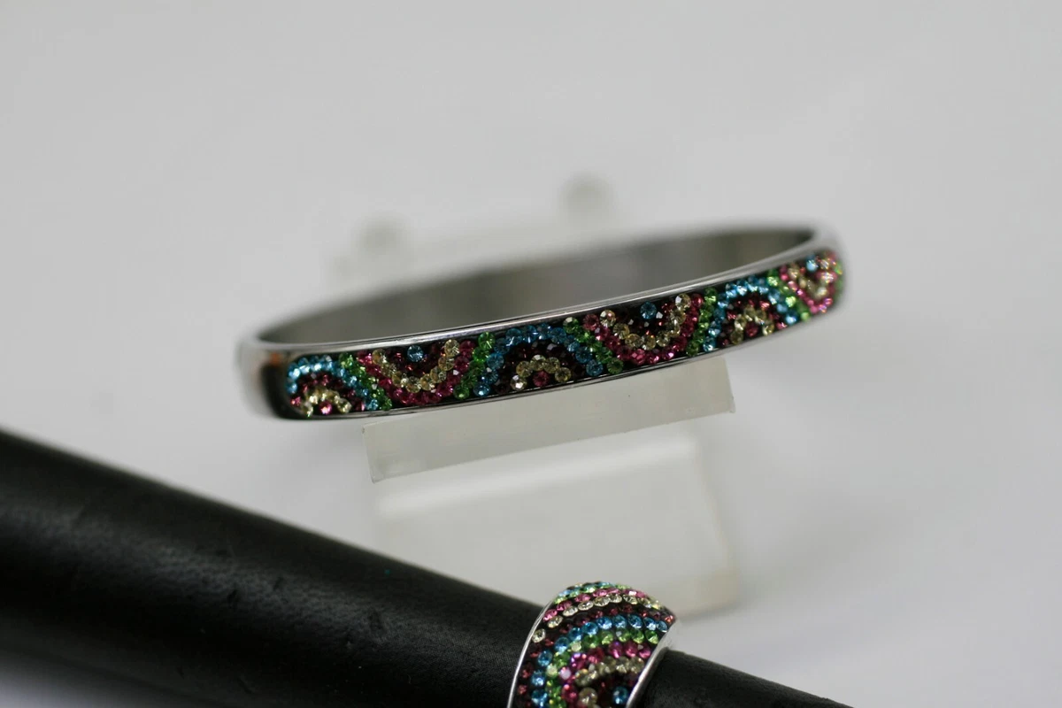 JCM JACMEL MAURITIUS Stainless Steel Bangle Bracelet SET MULTI