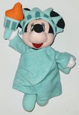 Disney Bean Bag Plush Minnie Statue Of Liberty 10"