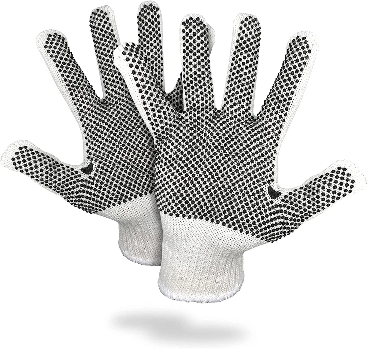 Black dot work gloves deals