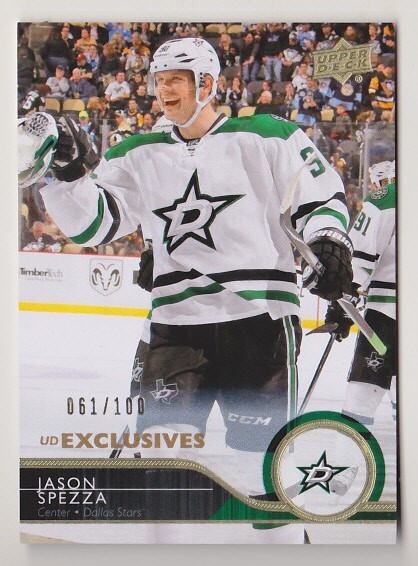14-15 Upper Deck Jason Spezza /100 UD Exclusives Dallas Stars 2014