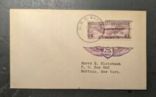 1931 USS Barker Airma Navy Cover to Buffalo NY Tsingtao China Cancel