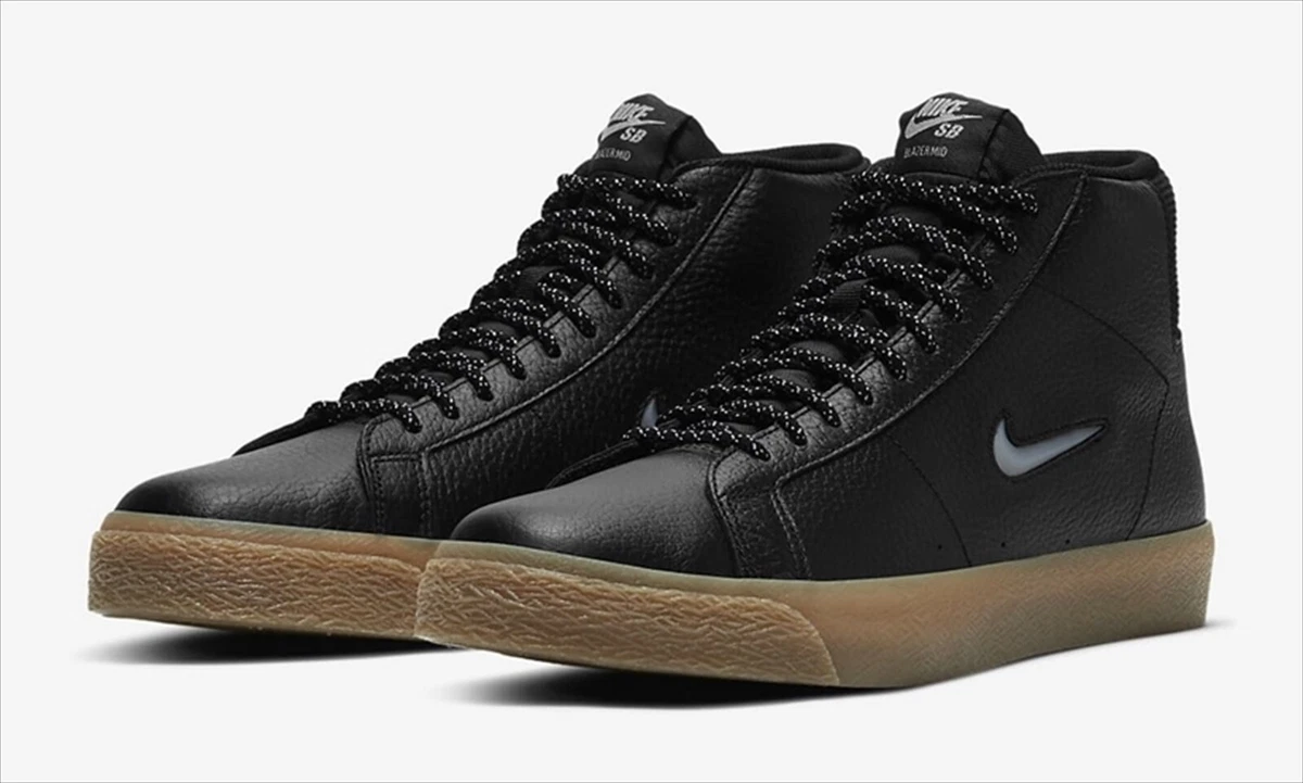 Nike sb blazer black best sale gum