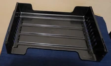 Rubbermaid Stackable Letter Paper Tray  - Single Tray - Plastic- Black - EUC