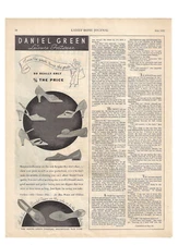Daniel Green Leisure Footwear Print Ad Womens Shoes Vintage 1932 Dolgeville NY