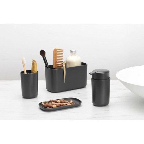 New BRABANTIA Toothbrush Holder Bathroom Black White - Picture 12 of 13