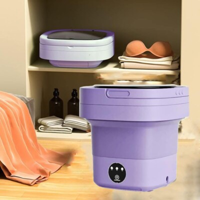 8L Mini Washing Machine Folding Portable Sterilization Drying