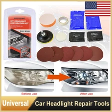 Automotive Headlight Lens Restoration Repair Kit Car Headlight Cleaner Polishing