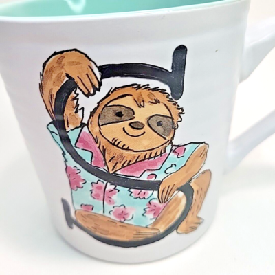 Sloth Coffee Mug Letter S Animal Alphabet Sheffield Home Mug Cup Name  Initial"S" | eBay
