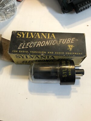 SYLVANIA 6AU5GT NOS Black Plates Made in USA Vacuum Tube Vintage