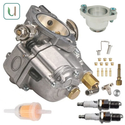 Carburetor + Intake Boot Fit Harley S&S Carb Super E 11-0420 Replacement Carb