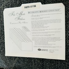 New Creative Memories File Mate Monthly Organizer 13 White Center Tab Folders