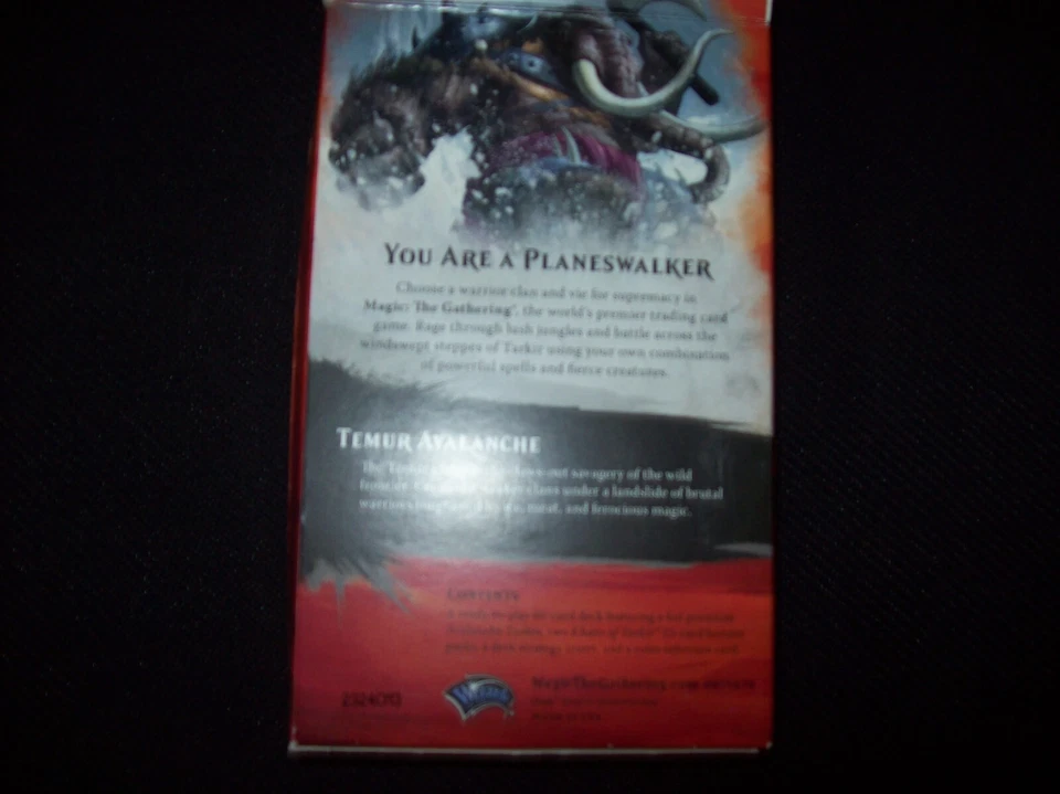 MAGIC THE GATHERING KHANS OF TARKIR TEMUR AVALANCHE INTRO PACK FREE SHIPPING - Image 2 of 2