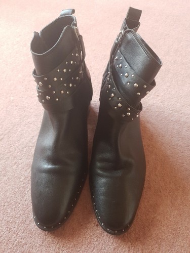 ankle boots with silver studs