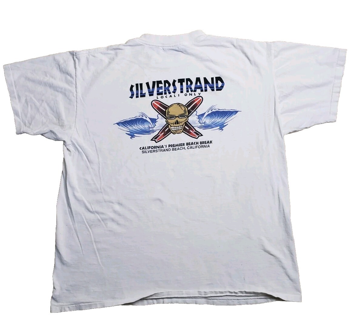 80年代中期~90年代前期 ONEITA Print Made in USA VINTAGE Oneita 90s Silverstrand Beach CA Locals Only Surfing