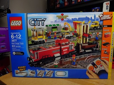 NEW LEGO City Red Cargo Train 3677  Factory Sealed Box