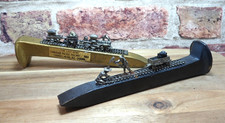 Pair Railroad Spike Canadian Pacific Railway 1885 with Miniature Pewter Train