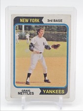 GRAIG NETTLES 1974 TOPPS MLB BASEBALL NEW YORK YANKEES #251 Q2691
