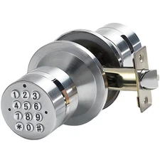 Keyless Electronic Entry Door Knob, Keypad Smart Door Knob, Interior Door Han...