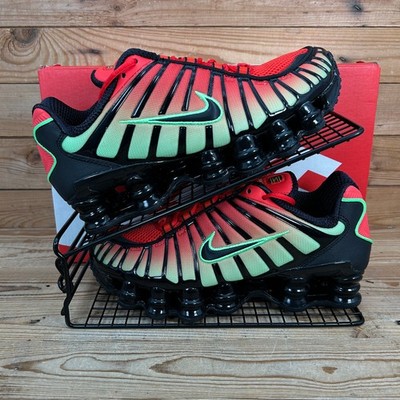 Nike Turnschuhe Damen Größe UK 5,5 Shox TL Light Crimson Volt Chili Pepper Schuhe