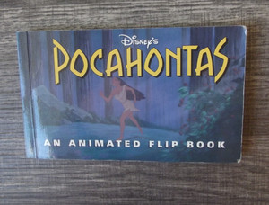 Vintage Pocahontas Animated Reverse Flip Book-1995 1st Edition-Meeko-John Smith