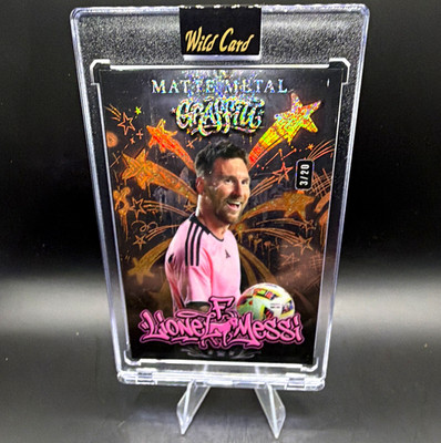 Wild Card 2026 Matte Metal Graffiti Lionel Messi Matte Metal 3/20 MMGB01-LM