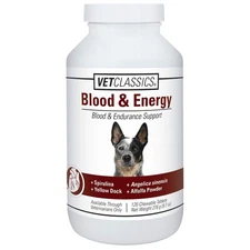 Vet Classics Blood & Energy Support for Dogs, Supports Endurance with Spiruli...