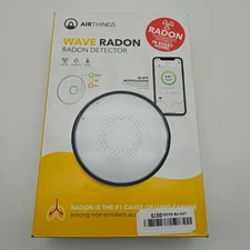 Airthings Wave Radon Battery Operated Smart Radon Detector 2951 2950 open box
