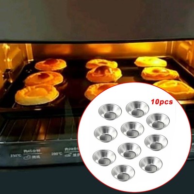 Multifunktionale 10 Stück Eier Tarte Aluminium Backform für Torten und Pudding