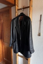 Übergang LEDER Mantel L XL DESIGNER SALMAN S...