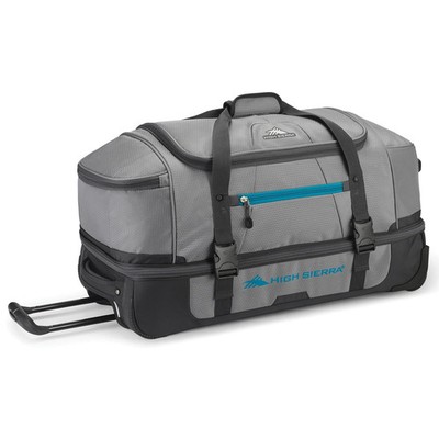 High Sierra Fairlead 28'' Drop Bottom Wheeled Duffel Bag Traveling Luggage