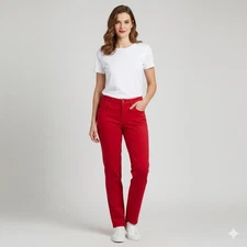 NWT Judy Blue High Waist Jeans Red Denim Style JB88693 Womens Size 13/31 Stretch