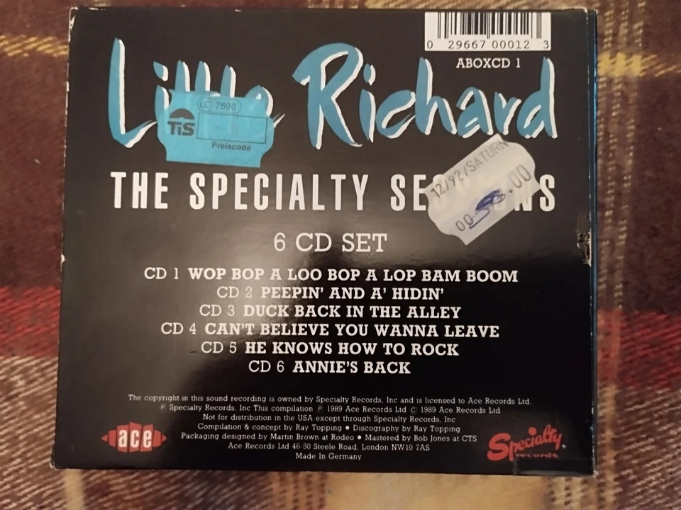 Little Richard "The SPECIALTY sessions" 6CD BOX ACE - Bild 3 von 4