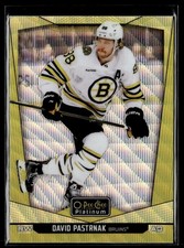 2024-25 O-Pee-Chee Platinum Neon Yellow Surge David Pastrnak