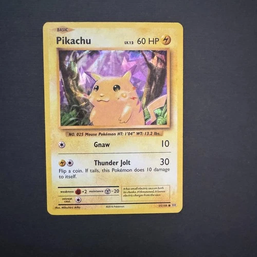 Pikachu 35/108 XY Evolutions Cracked Ice Holo Pokemon Card LP