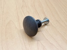 NUOVO IKEA HEMNES SMALL grigio scuro nero pomello + pomello cassetto a vite SIGILLATO