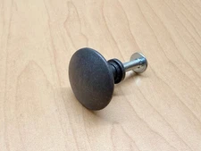 NEW IKEA HEMNES SMALL Dark Grey Black Knob + Screw Drawer Knob SEALED