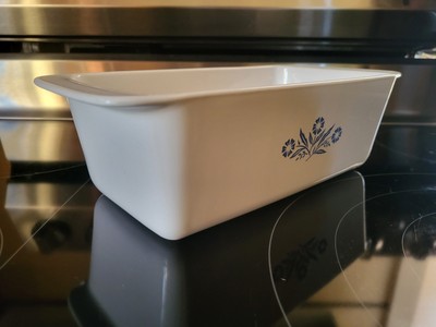 Vintage Qt Corning Ware Blue Cornflower Bread Meat Loaf Pan P-315B