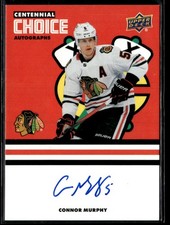 2025-26 Upper Deck Chicago Blackhawks Centennial Choice Connor Murphy Auto #CM