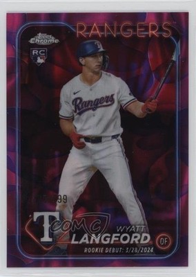 2024 Topps Chrome Update Debut /299 Wyatt Langford #USC37 Rookie RC 1f3g