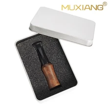 MUXIANG Ebony Wood Cigar Mouthpiece Cigar Tips Holder Gauge Ring 33-37 Gift Box