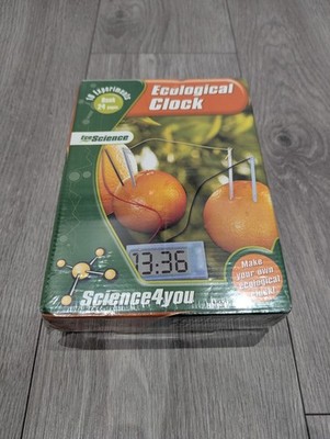 Science4you Ökologische Uhr MINT Kit 10 Experimente Obst Batterie Kinder Geschenk NEU