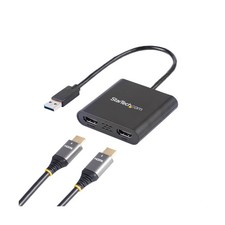 StarTech USB-A 3.0 to Dual HDMI Adapter, 4K 30Hz  1080p 60Hz, Wind... Fast Ship