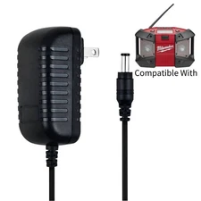 AC Adapter Charger Wall Power Supply for Milwaukee 2590-20 M12 Job Site Radio