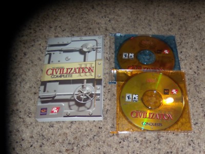 Sid Meier's Civilization III complete Program Replacement disks 2 and 3 PC Game