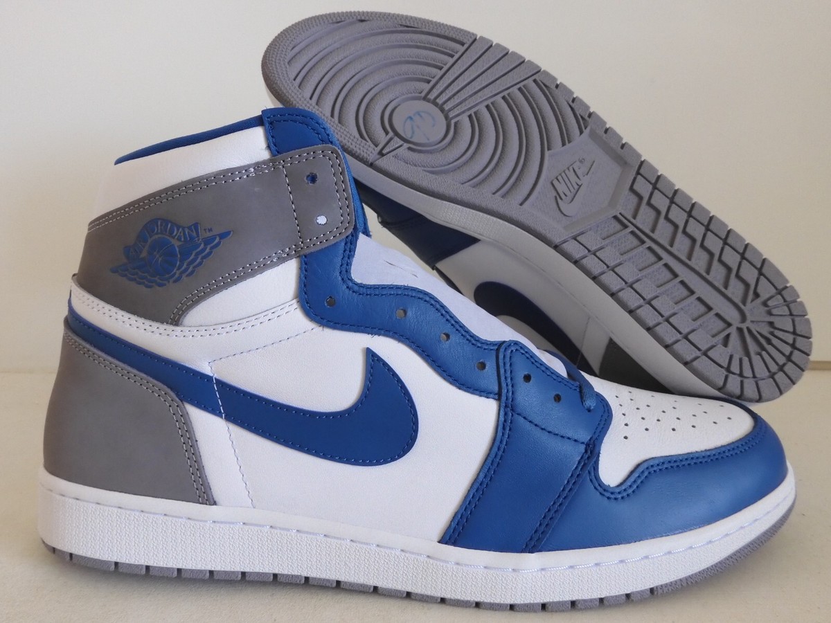 NIKE AIR JORDAN 1 RETRO HIGH OG TRUE BLUE-WHITE-CEMENT GREY 