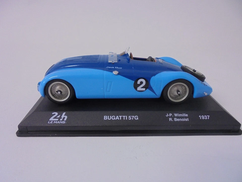 Bugatti 57G #2 Winner 24h Le Mans 1937 - 1:43 IXO Model Car 24LM14 - Image 2 of 4