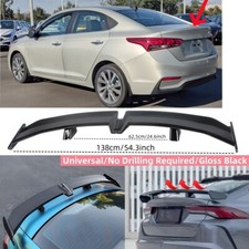 Universal Trunk Spoiler Wing Pro Style Fit For Hyundai Accent Sedan 2019-2022 Universal Trunk Spoiler Wing Pro Style Fit For Hyundai Accent Sedan 2019-2022