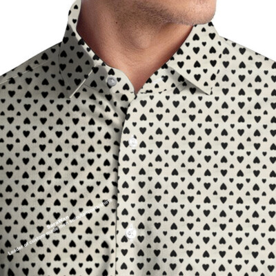 dress shirt with hearts Hearts on Dress Shirts